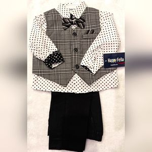 Toddler 4 piece Formal Vest Set